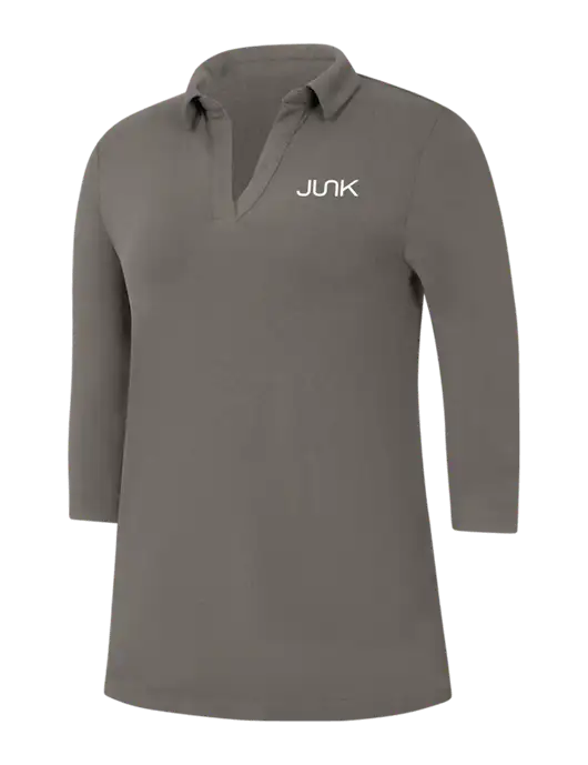 Womens Dark Grey Luxe Knit Tunic w/Junk Logo