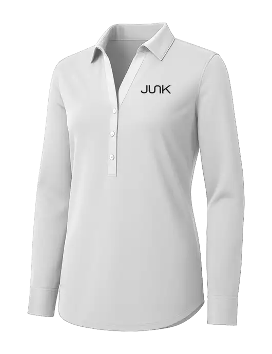 Womens White City Stretch Shirt w/Junk Logo